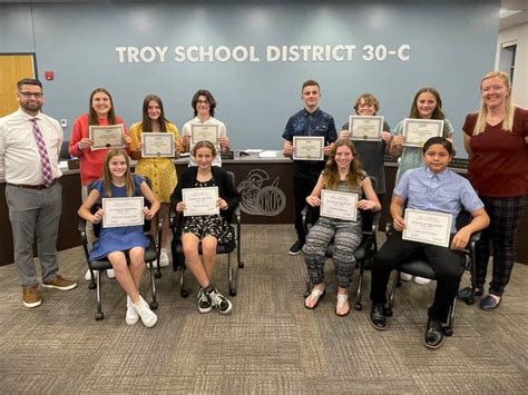 Troy 30 C April 2023 Students Of The Month Shorewood Il Patch