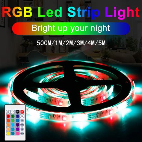 RGBW LED Strip Flexible Light USB Lampu Strip Tahan Air LED TV Lampu