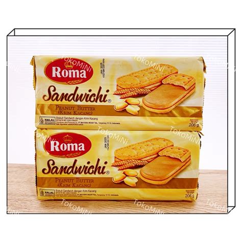 Toko Miniroma Sandwich Peanut Butter Krim Kacang