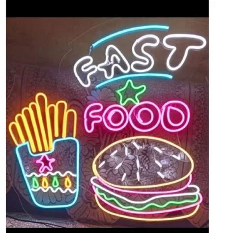 Polycarbonate Multicolor Promotional Led Neon Light Sign Board At Rs