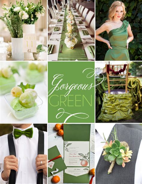 gorgeous green wedding inspiration