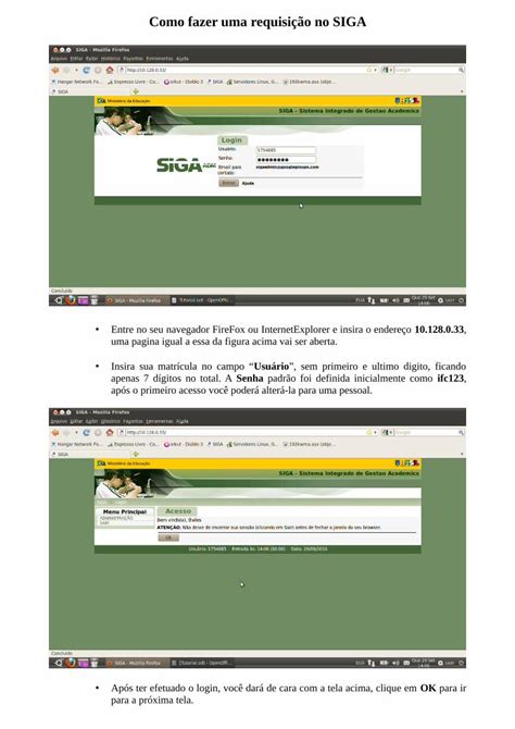 PDF Como fazer uma requisição no SIGA Sistema Integrado de