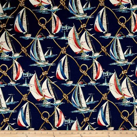 Nautical Sail Fabric - Designer Discount