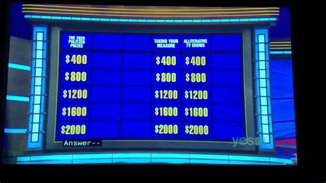 Double Jeopardy Tj Tallie Day 2 Another Game Show Mentioned 😜 2nd