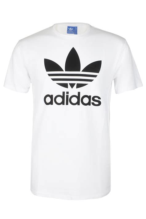 Adidas Men S Short Sleeve Trefoil Logo Graphic T Shirt White S