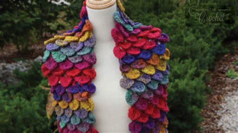 Crocodile Stitch Scarf Pattern Tutorial The Crochet Crowd