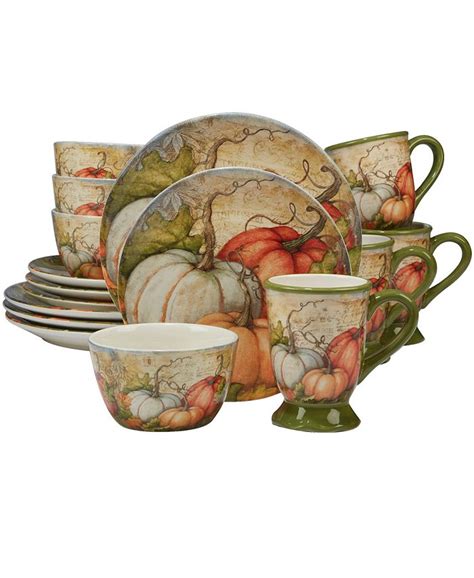 Certified International Autumn Fields 16 Pc Dinnerware Set Macys