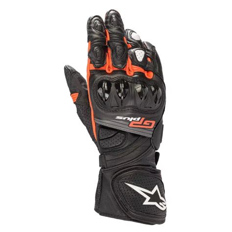 Gants Alpinestars GP Plus R V2 Noir Rouge Fluo Gants Moto Racing