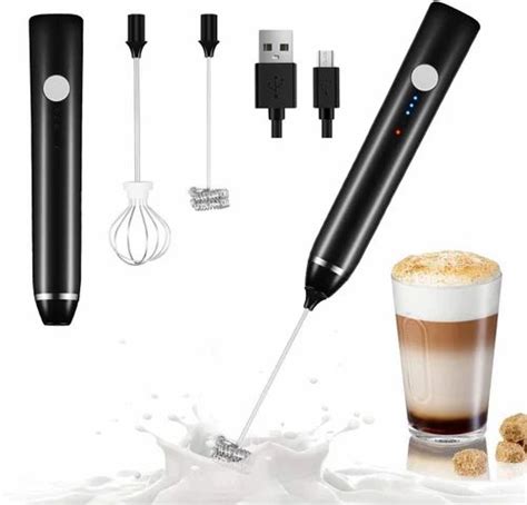 Hemico Milk Frother Coffee Beater Rechargeable Electric Handheld Hand