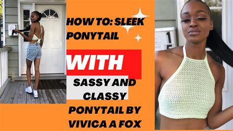 How To Sleek Ponytail With Sassy And Classy Drawstring Ponytail By