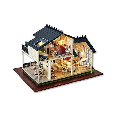 Maquette Maison Bois Avec Light Music Accessoires Et Meubles De Mai