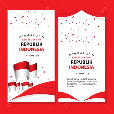 Dirgahayu Indonesia Vector Hd Images Dirgahayu Kemerdekaan Republik Indonesia Poster Vector