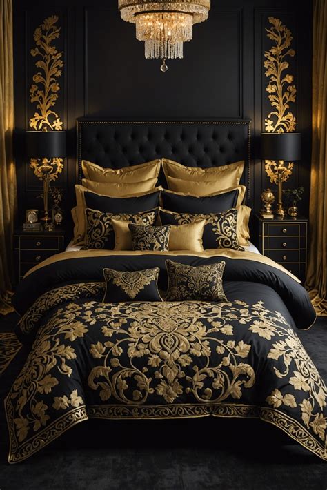 20 Stunning Black And Gold Bedroom Ideas – ToolzView