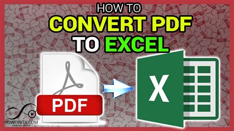 How To Convert PDF To Excel YouTube