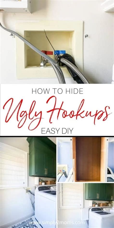 How To Cover Up Ugly Washer Hookups Simply2moms