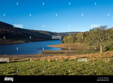 Site of Derwent village at Ladybower reservoir, Peak District national ...