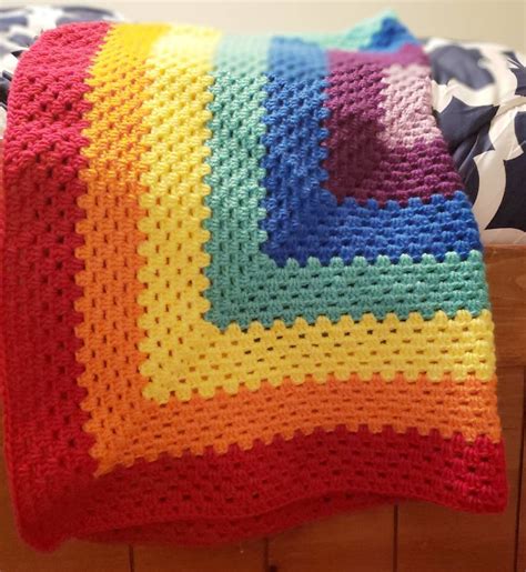 Crochet Baby Blanket. Rainbow Blanket. Handmade Blanket. Handmade ...