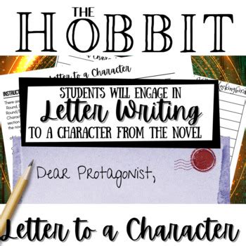 The Hobbit Novel Study Unit Activity Letter To A Character Tpt