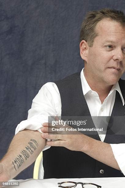 Kiefer Sutherland Tattoos Photos and Premium High Res Pictures - Getty ...