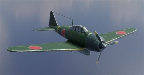 Ww2 Aircraft Japanese Mitsubishi A6m Zero Zero Fighter 349626 3d