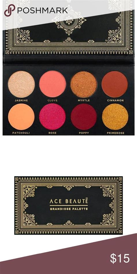 Ace Beaute Grandiose Palette Colors Bronze Eyeshadow Eyeshadow Color