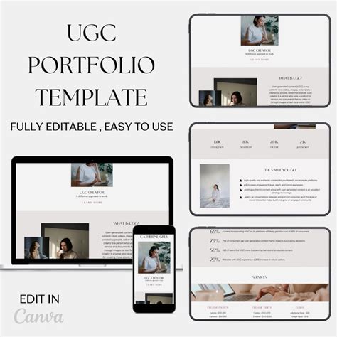 Ugc Portfolio Template For Beginners Minimal Ugc Web Ugc Website