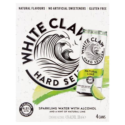 White Claw Natural Lime Pack Ml Centra