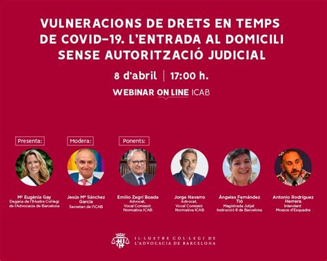 Webinar Vulneracions De Drets En Temps De COVID 19 L Entrada Al