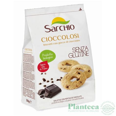 Biscuiti Fulgi Ciocolata Neagra Fara Gluten Eco 200g Sarchio Pret 22