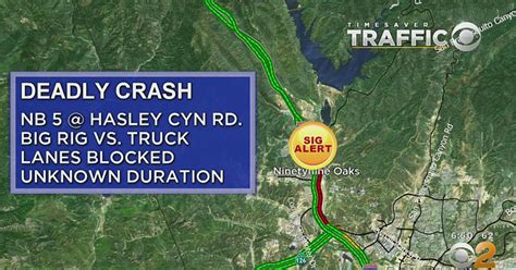 1 Killed In Fiery Big Rig Crash In Castaic Cbs Los Angeles