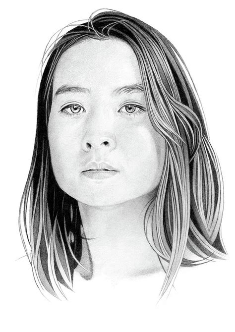 Female Portrait Pencil Drawing 78 Drawing By Matthew Hack Fine Art America