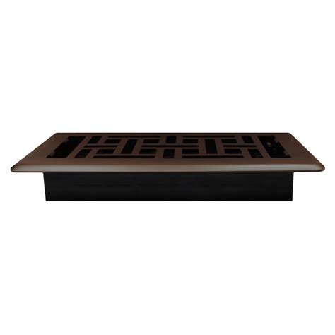 Decor Grates 4-in x 8-in 1-way Steel and Polystyrene Rubbed Bronze ...