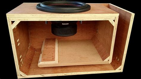 How To Make L Port Plywood Subwoofer Box Diy Subwoofer Box Diy Subwoofer Box Design