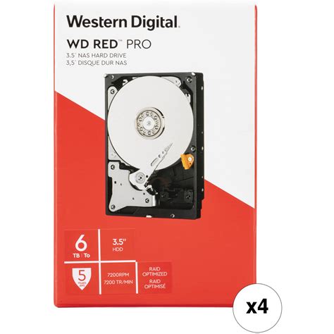 WD 6TB Red Pro 7200 rpm SATA III 3.5" Internal NAS HDD