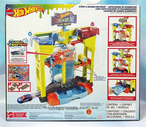 Купить Hot Wheels Car Wash хот вилс Автомойка взрыв цветов серии Измени цвет GRW37 цена 2499