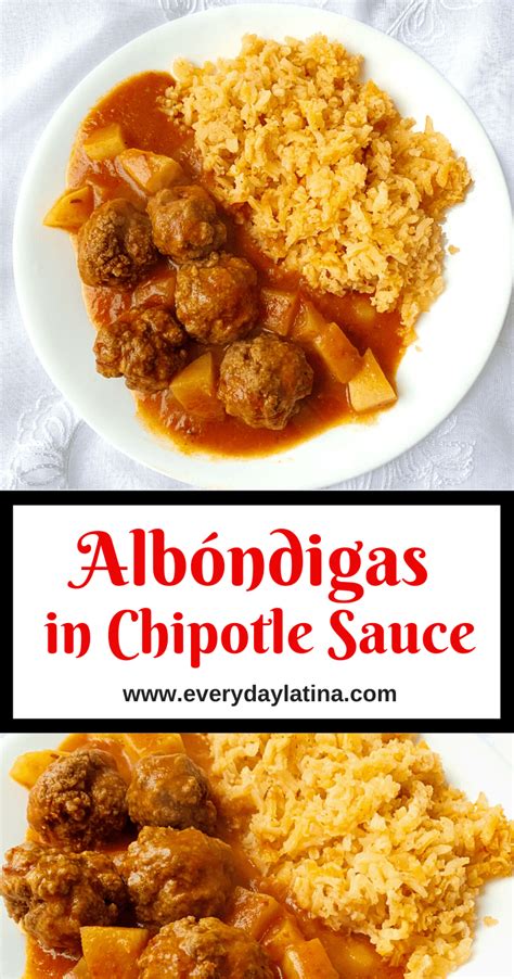 Albóndigas in Chipotle Sauce Everyday Latina