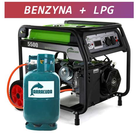 Agregat Pr Dotw Rczy Barracuda Kw Kva F V Avr Benzyna Lpg