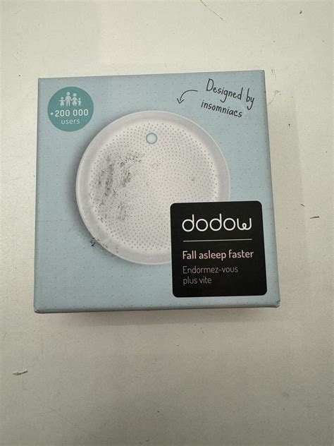 Dodow Fall Asleep Faster Sleep Aid Device Original Box Insomnia Relief