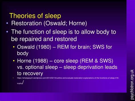 Ppt Theories Of Sleep Powerpoint Presentation Free Download Id 9724135