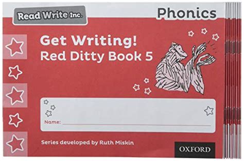 Read Write Inc Phonics Get Writing Red Ditty Book 5 Pack Of 10 By