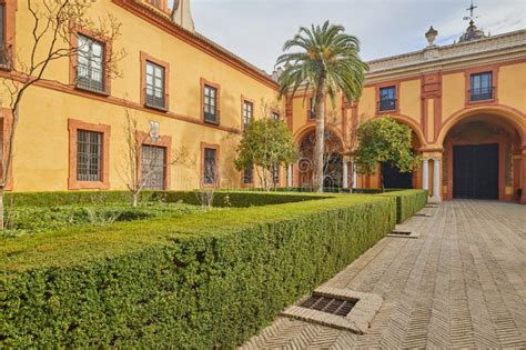 Palace of Alcazar, Famous Andalusian Architecture Editorial Photo ...