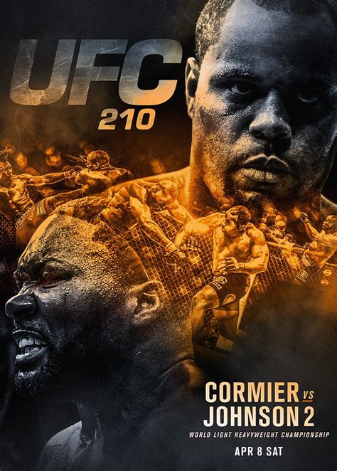 UFC 210 Poster by BossLogic - evolved MMA