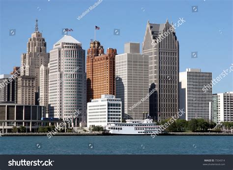 View Detroit Skyline Windsor Ontario Stock Photo 7334314 | Shutterstock