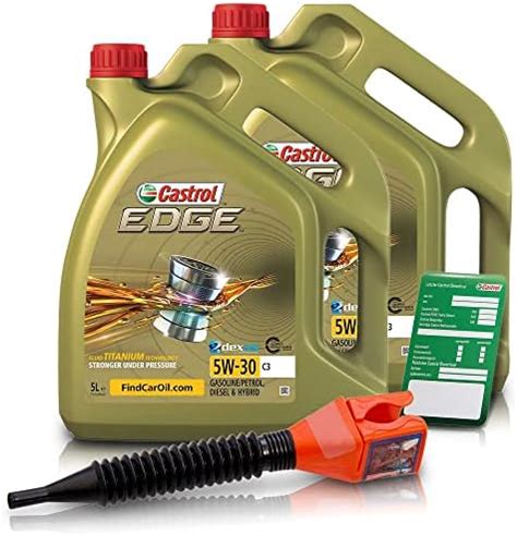 2x 5 L 10 LITER CASTROL Edge Fluid Titanium 5W 30 C3 Motoröl inkl