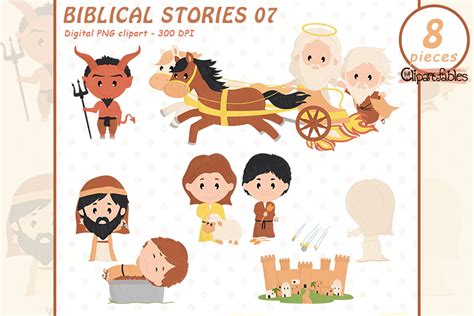 Biblical Stories Clipart Holy Bible Christian Art By Clipartfables Thehungryjpeg