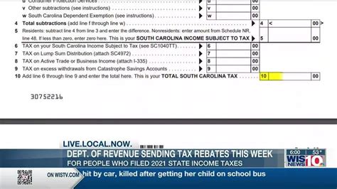 Sc Department Of Revenue Sending Tax Rebates Youtube