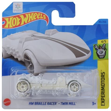 Hot Wheels Braille Racer Twin Mill fehér kék kisautó Mattel vásárlás a Játékshopban