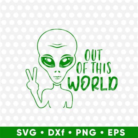 Alien Head Svg Etsy