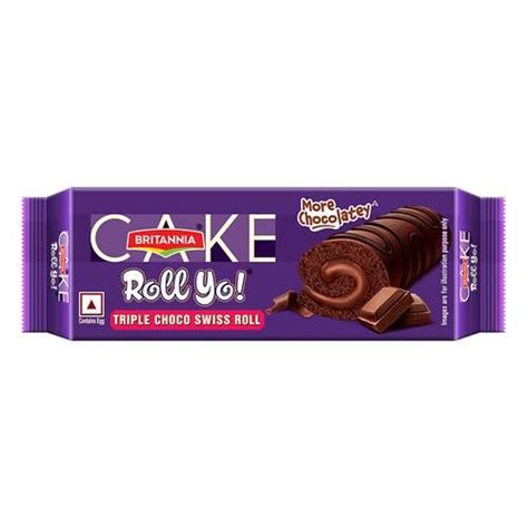 Buy Britannia Cake Roll Yo Triple Choco Swiss Roll More Chocolatey