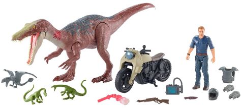 Jurassic World Fallen Kingdom Battle Damage Ultimate Baryonyx Breakout Figure Set Mattel Toywiz